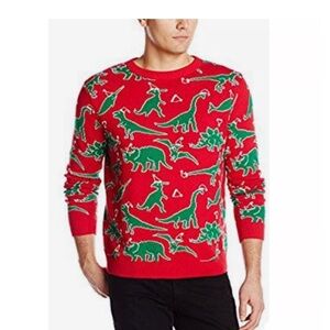 Kids ugly Christmas dinosaur red festive sweater size 140 (8-10Y)